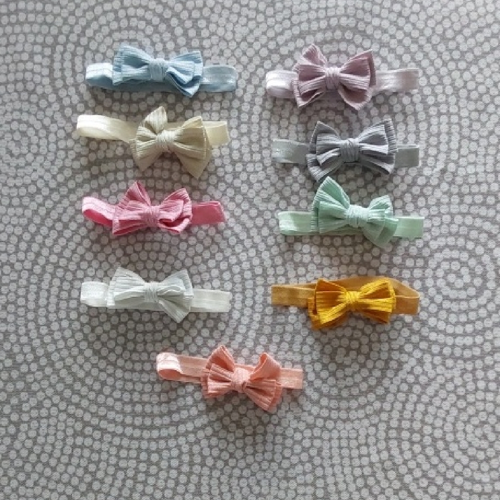 Colorful Bow Hairbands Set for Kids